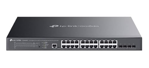 TP-Link Omada SG3428XMPP Netzwerk-Switch, 24 Gigabit PoE-Ports, 500 W Budget, Cloud-Management von TP-Link