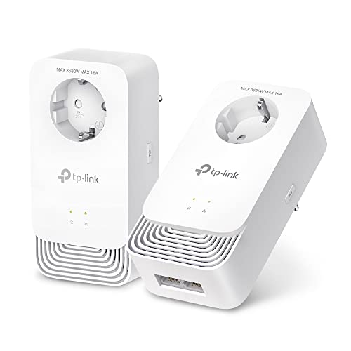 TP-Link PG2400P Kit Powerline G.hn2400, 2+2 Anschlüsse Gigabit Ethernet, Extra-Steckdose, Energiesparmodus, Plug & Play, Nicht kompatibel mit HomePlug AV/AV2-Powerline-Adaptern TP-Link PG2400P Kit Powerline G.hn2400, 2+2 Anschlüsse Gigabit Ethernet, Extra-Steckdose, Energiesparmodus, Plug & Play, Nicht kompatibel mit HomePlug AV/AV2-Powerline-Adaptern von TP-Link
