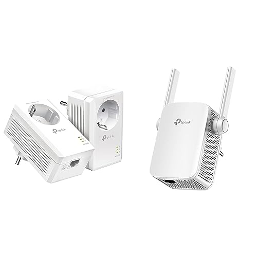 TP-Link Powerline Adapter Set TL-PA7017P KIT & RE305 AC1200 WLAN Repeater von TP-Link