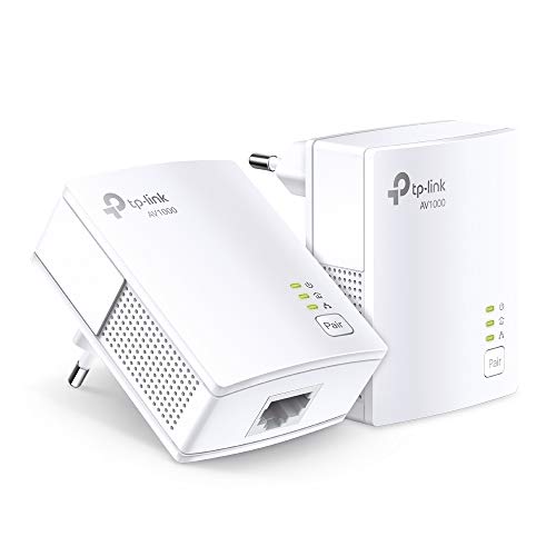 TP-Link Powerline Adapter Set TL-PA717 KIT(1000Mbit/s, Gigabit-Port, Plug&Play, Kompatibel mit Allen HomePlug AV/AV2 Powerline Adaptern, Ideal für Media-Streaming TP-Link Powerline Adapter Set TL-PA717 KIT(1000Mbit/s, Gigabit-Port, Plug&Play, Kompatibel mit Allen HomePlug AV/AV2 Powerline Adaptern, Ideal für Media-Streaming von TP-Link