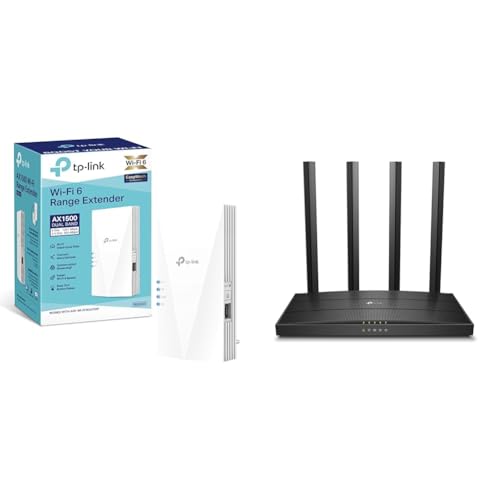TP-Link RE500X WiFi 6 WLAN Verstärker Repeater AX1500 & Archer C80 Dualband WLAN Router von TP-Link