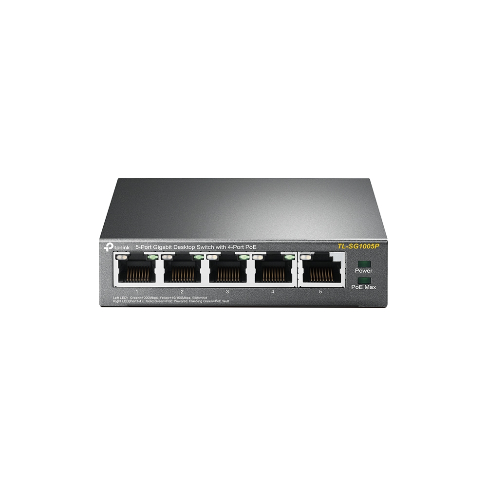 TP-Link SG1005P Unmanaged Switch 5x Gigabit Ethernet, 4x PoE, 56W TP-Link SG1005P Unmanaged Switch 5x Gigabit Ethernet, 4x PoE, 56W von TP-Link