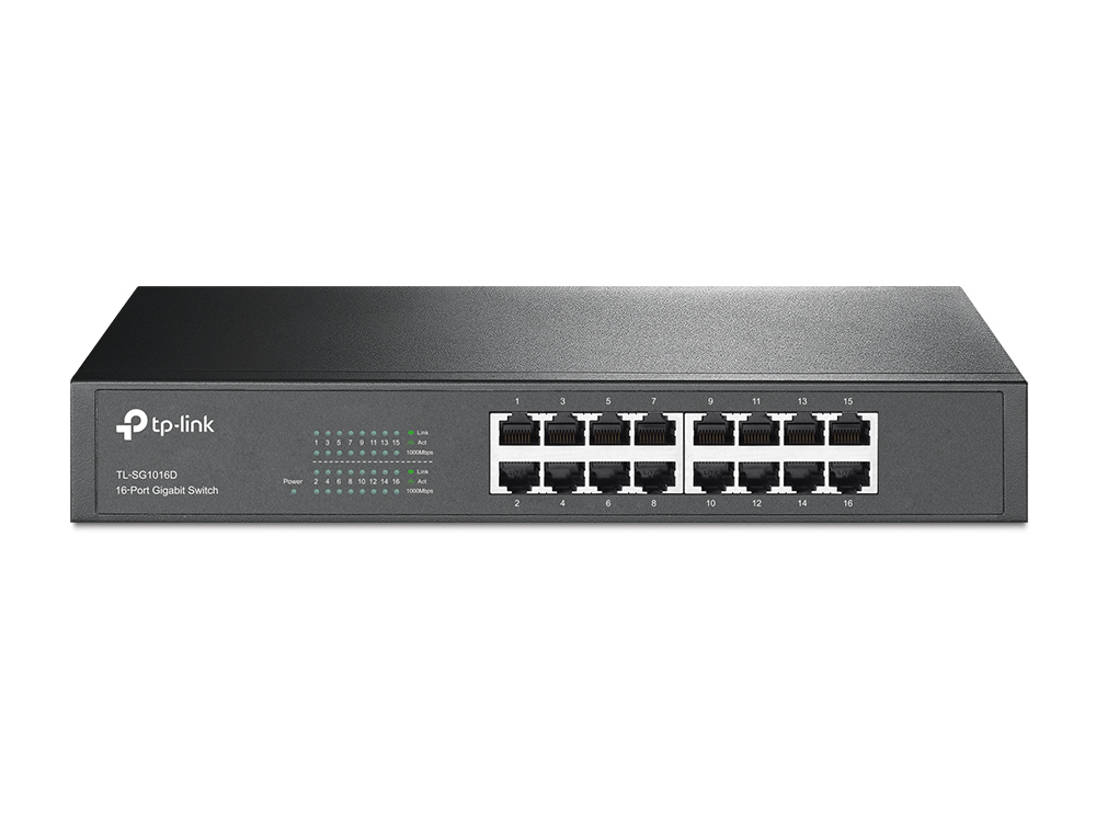 TP-Link SG1016D Unmanaged Switch 16x Gigabit Ethernet von TP-Link