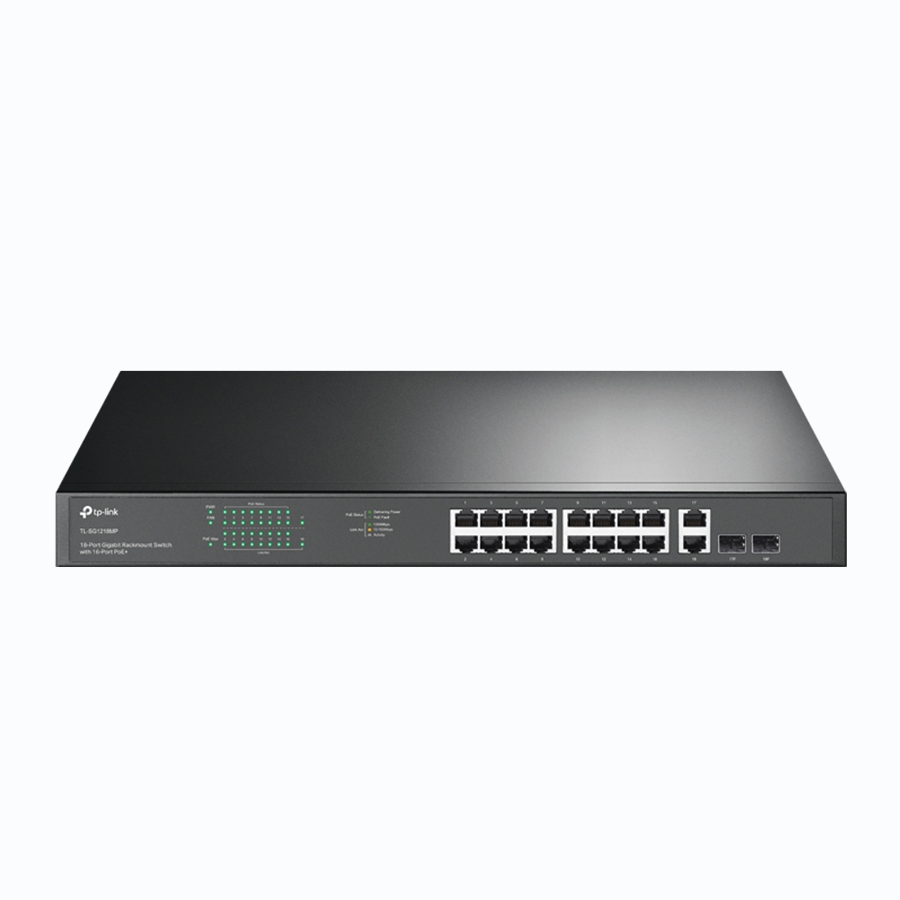 TP-Link SG1218MP Unmanaged Switch 18x Gigabit Ethernet, 16x PoE+, 250W, 1x GbE/SFP Combo von TP-Link