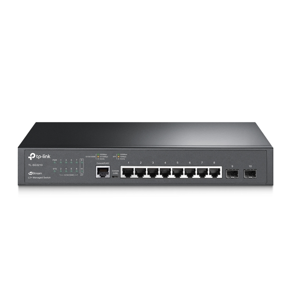 TP-Link SG3210 JetStream Managed Switch 8x Gigabit Ethernet, 2x SFP von TP-Link