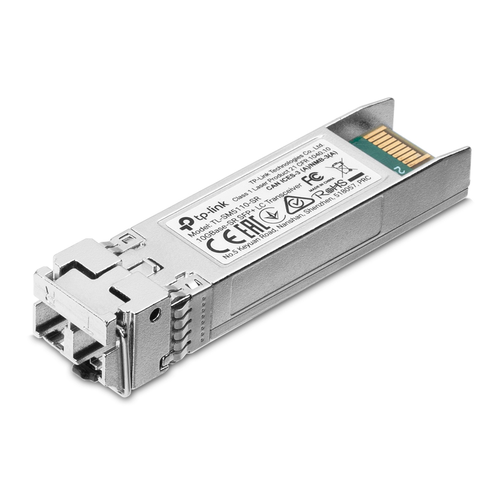 TP-Link SM5110-SR Transceiver-Modul SFP+, 10GBase-SR, 1.25 Gbit/s, LCA/UPC, bis zu 300 m von TP-Link