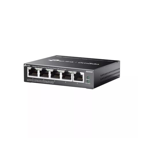 TP-Link Switch Full Managed Layer2 5 Port o 5X 1 GbE o PoE Budget 65 Watt o 4X PoE at o Lüfterlos, Omada o ES205PG TP-Link Switch Full Managed Layer2 5 Port o 5X 1 GbE o PoE Budget 65 Watt o 4X PoE at o Lüfterlos, Omada o ES205PG von TP-Link