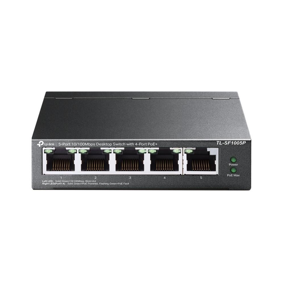 TP-Link TL-SF1005P 5-Port 10/100Mbps Desktop Switch mit 4-Port PoE+ von TP-Link