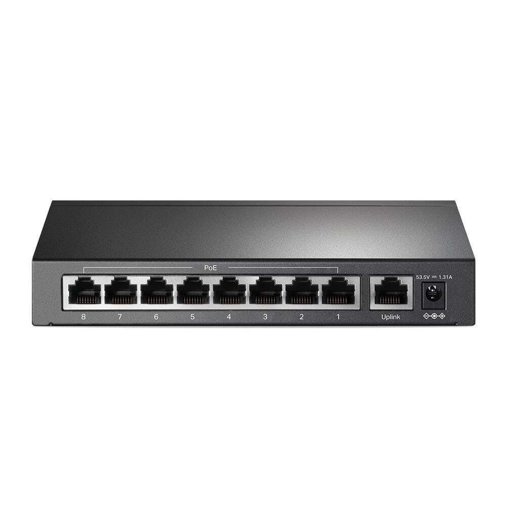 TP-Link TL-SF1009P 9-Port 10/100Mbit/s-Desktop-Switch mit 8 PoE+-Ports von TP-Link