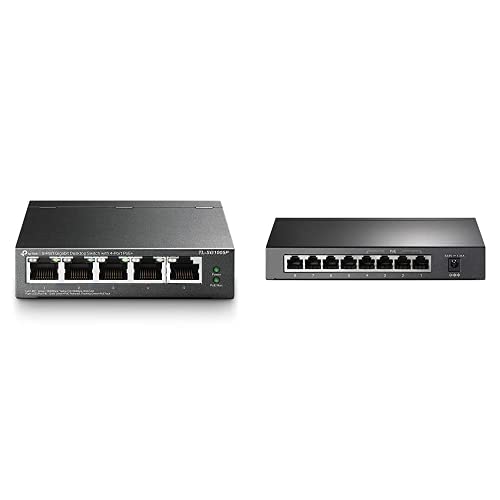 TP-Link TL-SG1008P 8 Port PoE Switch mit TL-SG1005P 5 Port PoE Switch von TP-Link