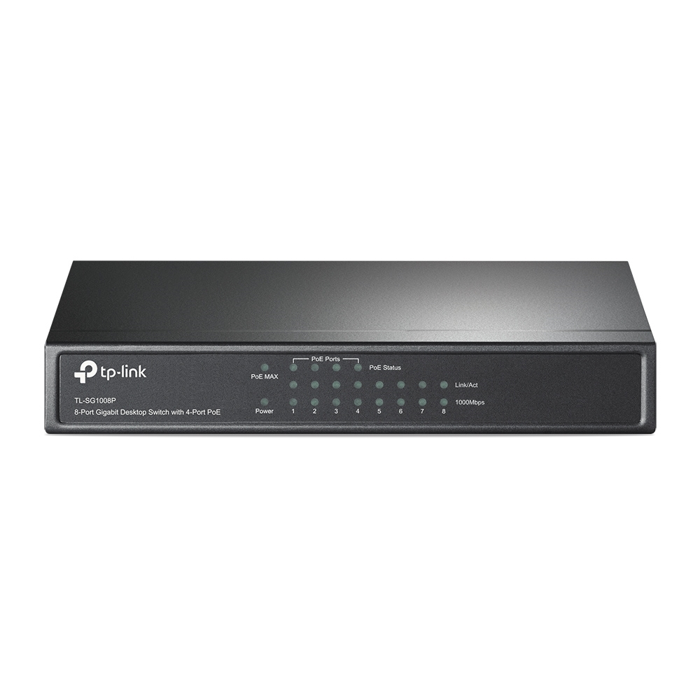 TP-Link TL-SG1008P Unmanaged Switch [8x Gigabit Ethernet, 4x PoE, 55W] von TP-Link