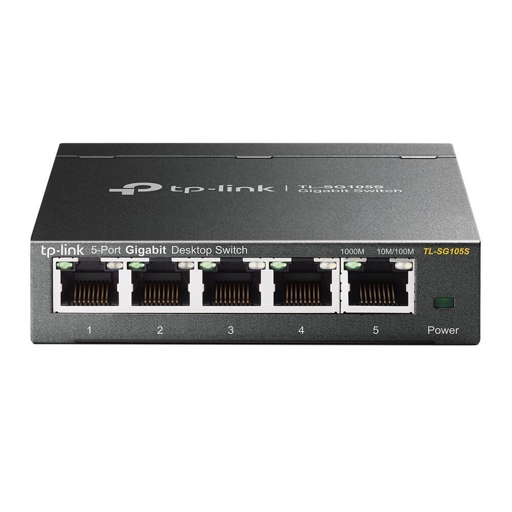 TP-Link TL-SG105S 5-Port 10/100/1000Mbit/s Desktop Switch von TP-Link