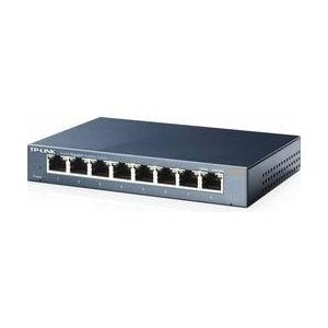 TP-Link TL-SG108 8-port Metal Gigabit Switch - Switch - unmanaged - 8 x 10/100/1000 - Desktop von TP-Link