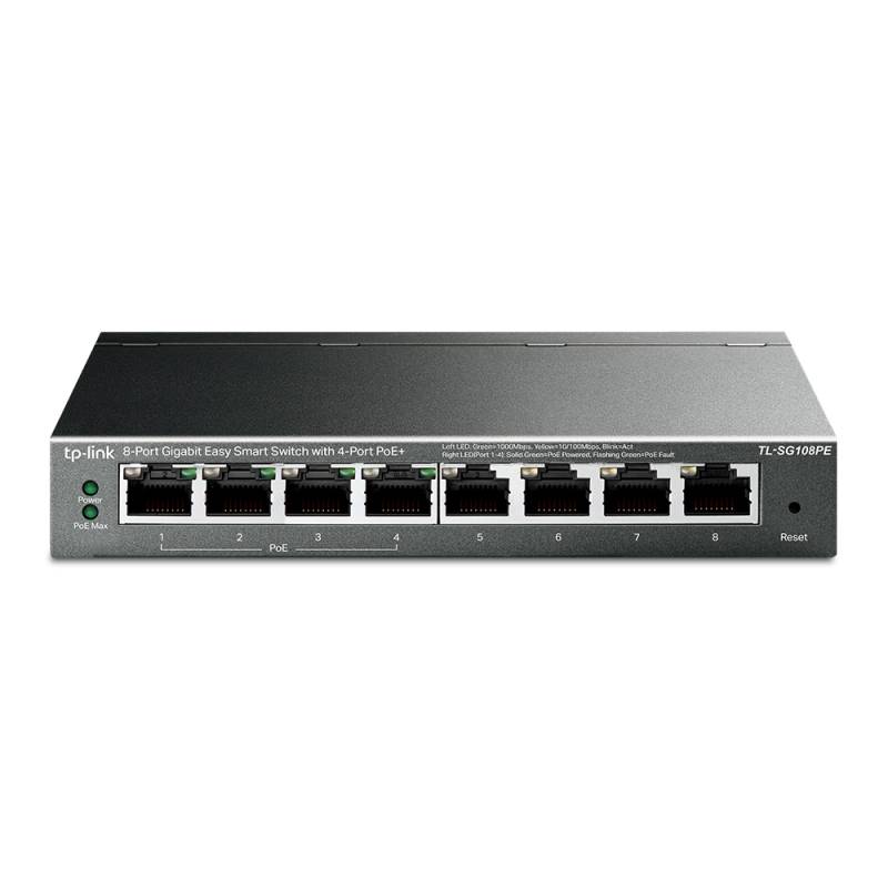TP-Link TL-SG108PE Unmanaged Pro Switch [8x Gigabit Ethernet, 4x PoE+, 64W] von TP-Link