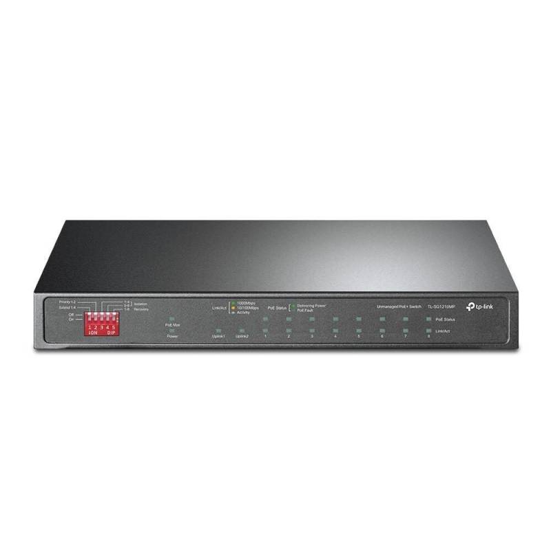 TP-Link TL-SG1210P 10-Port Gigabit Desktop Switch mit 8-Port PoE+ von TP-Link