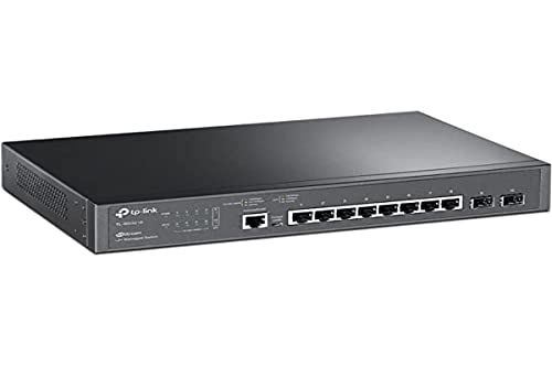 TP-Link TL-SG3210 Managed LAN Switch 8 Port Netzwerk Switch mit 2 SFP Ports (Zentrales Cloud-Management, Omada-SDN, QoS, IGMP-Snooping, LAN Verteiler) Geschäfts-Netzwerk von TP-Link