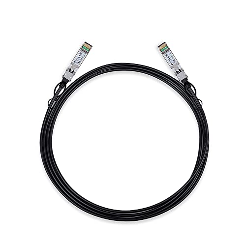 TP-Link TL-SM5220-3M | 3 Meter | 10G SFP+ Direktbefestigungskabel (DAC) | passives Twinax-Kabel | 10GBASE-CU SFP+ auf SFP+ Stecker | Plug and Play | LC Duplex Interface von TP-Link