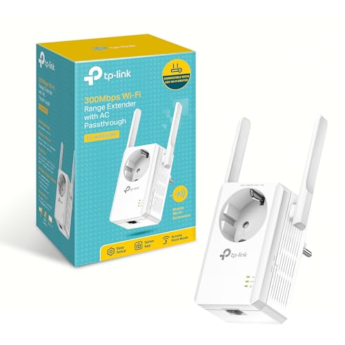 TP-Link TL-WA860RE WLAN Repeater mit Steckdose (300 Mbit/s, WLAN Verstärker, integrierte Steckdose, LAN Port, App Steuerung, kompatibel zu allen gängigen WLAN Geräten) weiß von TP-Link