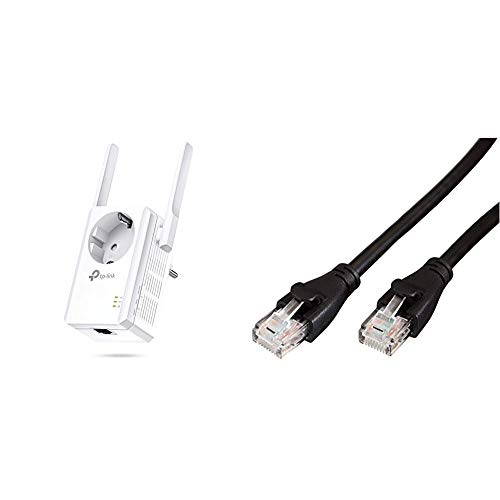 TP-Link TL-WA860RE WLAN Repeater mit Steckdose & Amazon Basics Ethernet-Netzwerkkabel, RJ45, Cat6, 3 m, 1.000Mbit/s von TP-Link