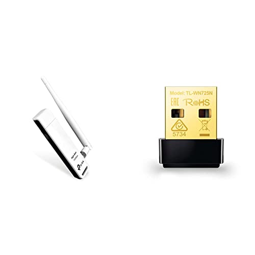 TP-Link TL-WN722N High Gain WLAN USB Adapter weiß/schwarz & TL-WN725N Nano USB WLAN Stick Adapter schwarz TP-Link TL-WN722N High Gain WLAN USB Adapter weiß/schwarz & TL-WN725N Nano USB WLAN Stick Adapter schwarz von TP-Link