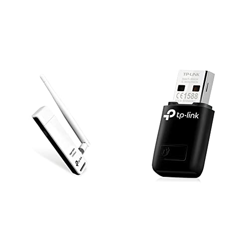 TP-Link TL-WN722N High Gain WLAN USB Adapter weiß/schwarz & TL-WN823N WLAN USB Stick schwarz von TP-Link