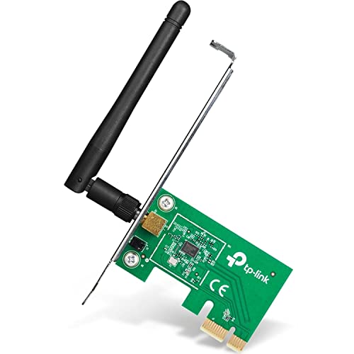 TP-Link TL-WN781ND interne PCI-Express WLAN Netzwerk Karte (PCI-E Adapter für bis zu 150Mbits/s (2,4GHz), externe abnehmbare Antenne, kompatibel zu Windows 10/8.x /7/ XP/Vista, Linux) von TP-Link