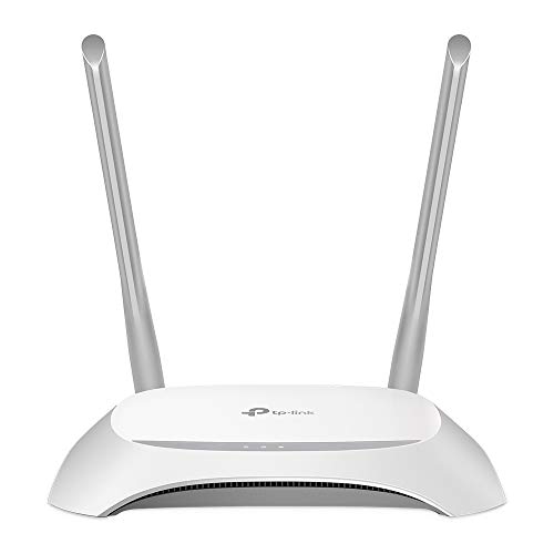 TP-Link TL-WR840N N300 WLAN Router (300Mbit/s (2,4GHz), 4 x 10/100Mbit/s LAN Ports, IPv6, 2 externe Antennen, WPS, Accesspoint Modus), weiß/ schwarz von TP-Link