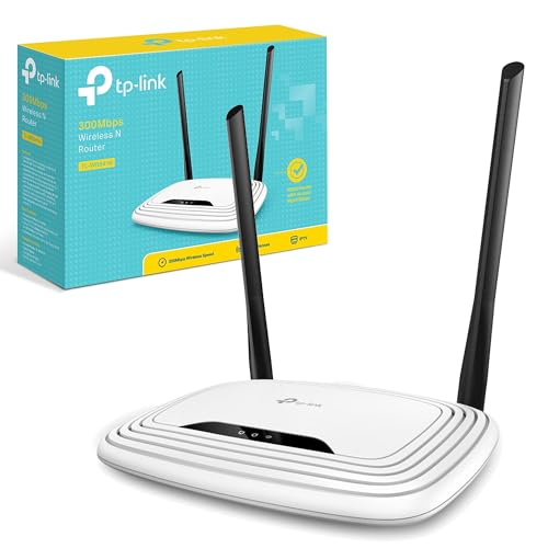 TP-Link TL-WR841N N300 WLAN Router, 300Mbit/s-WLAN, Nur 2,4 GHz, single band, unterstützt keine DSL-Funktion, empfohlen für Wohnungen mit 1-2 Zimmern von TP-Link