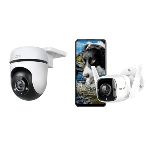 TP-Link Tapo C500 WLAN-Überwachungskamera für den Außenbereich, 360 Grad, Auflösung 1080p, Bewegungserkennung, Nachtsicht bis zu 30 m & Tapo C310 Überwachungskamera Außen, WLAN IP Kamera TP-Link Tapo C500 WLAN-Überwachungskamera für den Außenbereich, 360 Grad, Auflösung 1080p, Bewegungserkennung, Nachtsicht bis zu 30 m & Tapo C310 Überwachungskamera Außen, WLAN IP Kamera von TP-Link