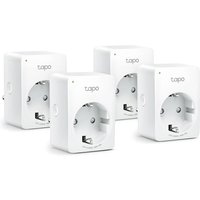 TP-Link Tapo P100 Mini Smart WLAN-Steckdose 4er-Pack - weiß von TP-Link