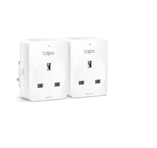 TP-Link Tapo Smart Plug Wi-Fi Outlet, Works with Amazon Alexa (Echo and Echo Dot), Google Home, Wireless Smart Socket, Device Sharing, Without Energy Monitoring, No Hub Required - Tapo P100 (2-Pack) von TP-Link