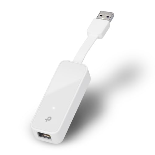 TP-Link UE300 USB auf Ethernet Adapter, USB 3.0 zu RJ45 1000Mbps Ethernet LAN Netzwerkadapter, Plug-and-Play in Windows 11/10, Mac OS und Linux OS, Faltbares und tragbares Design von TP-Link