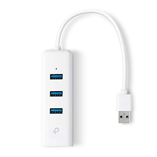 TP-Link UE330 USB 3.0 Hub Ethernet Adapter Gigabit mit 3 USB 3.0 Ports, Kompatibel mit Windows, Mac OS, Linux OS, Chrome OS, Kompakt und leicht von TP-Link