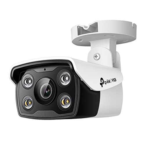 TP-Link VIGI C330 2,8 mm Objektiv Smart Outdoor Sicherheitskamera | 3 MP HD Vollfarb-Netzwerkkamera | Smart IR | integriertes Mikrofon | IP67 wasserdicht | H.265+ | PoE/12 V DC CCTV (Generalüberholt) von TP-Link