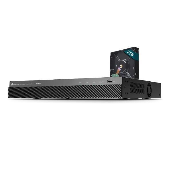 TP-Link VIGI NVR2008H-8MP-2TB 8 Kanal Netzwerk Video Recorder, 2x bis zu 10TB... von TP-Link