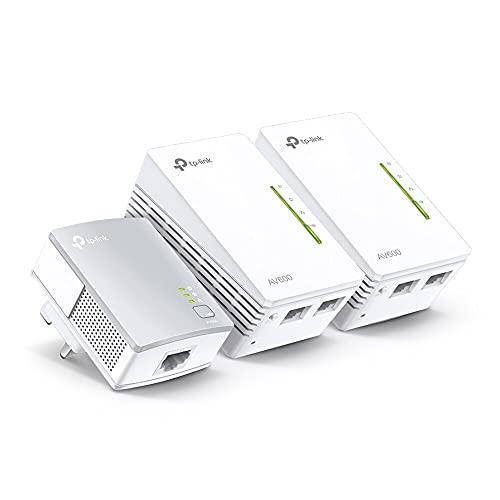 TP-Link WPA4220T KIT 2-Port-Powerline-Adapter WiFi Starter Kit, Range Extender, Breitband/WiFi Extender, WiFi Booster/Hotspot, No Konfigu von TP-Link