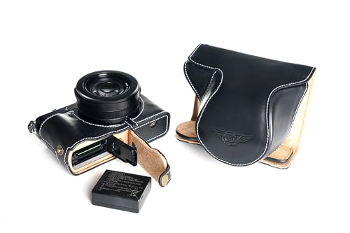 TP handgemachte echte Echtleder Voll Kamera Tasche Abdeckung für Panasonic LX100 Bodenöffnung Version Schwarze Farbe TP handgemachte echte Echtleder Voll Kamera Tasche Abdeckung für Panasonic LX100 Bodenöffnung Version Schwarze Farbe von TP-Link