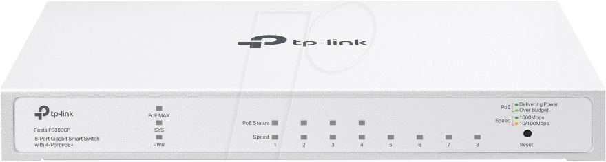TPLINK FS308GP - Switch, 8-Port, Gigabit Ethernet, PoE+ TPLINK FS308GP - Switch, 8-Port, Gigabit Ethernet, PoE+ von TP-Link