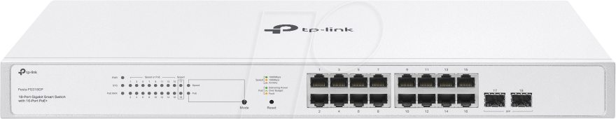 TPLINK FS318GP - Switch, 18-Port, Gigabit Ethernet, SFP, PoE+ von TP-Link