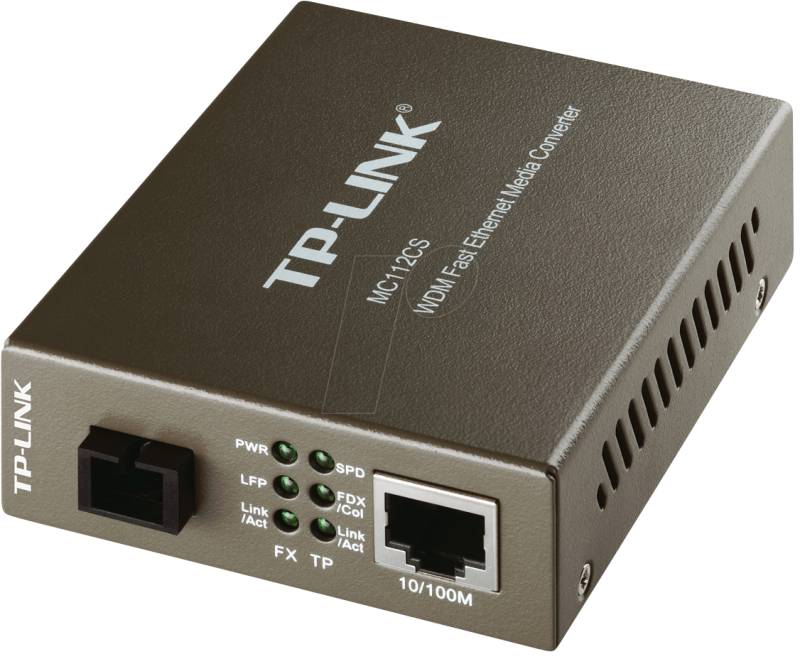 TPLINK MC112CS - Medienkonverter, Fast Ethernet, SC, Singlemode von TP-Link