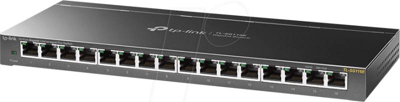 TPLINK TL-SG116E - Switch, 16 Port, Gigabit Ethernet von TP-Link