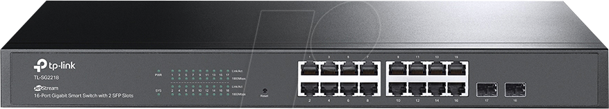TPLINK TL-SG2218 - Switch, 16-Port, Gigabit Ethernet, SFP TPLINK TL-SG2218 - Switch, 16-Port, Gigabit Ethernet, SFP von TP-Link
