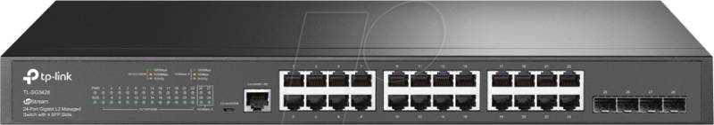 TPLINK TL-SG3428 - Switch, 28-Port, Gigabit Ethernet, SFP von TP-Link