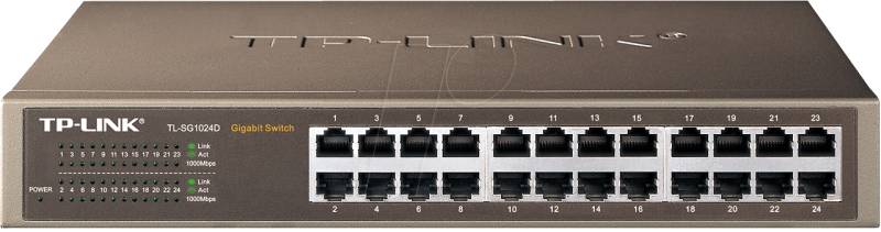 TPLINK TLSG1024D - Switch, 24-Port, Gigabit Ethernet von TP-Link