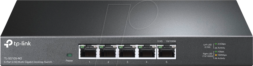 TPLINK TLSG105M2 - Switch, 5-Port, 2.5 Gigabit Ethernet von TP-Link