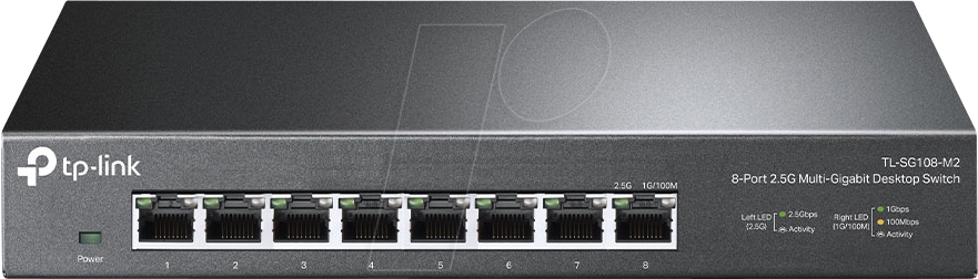 TPLINK TLSG108M2 - Switch, 8-Port, 2,5 Gigabit Ethernet TPLINK TLSG108M2 - Switch, 8-Port, 2,5 Gigabit Ethernet von TP-Link