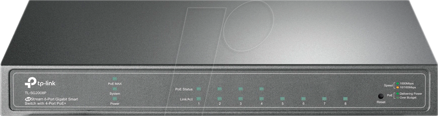 TPLINK TLSG2008P - Switch, 8-Port, Gigabit Ethernet, PoE+ TPLINK TLSG2008P - Switch, 8-Port, Gigabit Ethernet, PoE+ von TP-Link