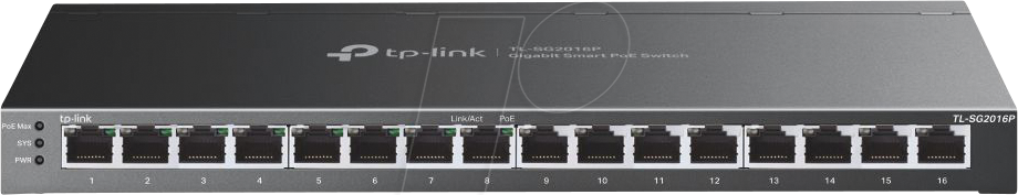 TPLINK TLSG2016P - Switch, 16-Port, Gigabit Ethernet, PoE+ TPLINK TLSG2016P - Switch, 16-Port, Gigabit Ethernet, PoE+ von TP-Link