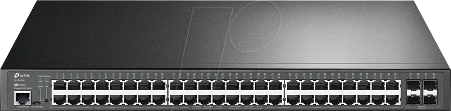 TPLINK TLSG3452P - Switch, 52-Port, Gigabit Ethernet, SFP, PoE+ von TP-Link