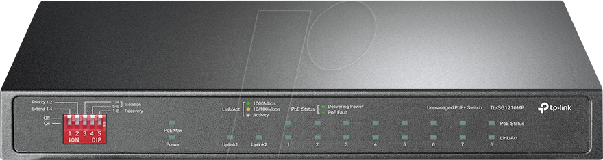 TPLINK TSG1210MP - Switch, 10-Port, Gigabit Ethernet, PoE+, RJ45/SFP TPLINK TSG1210MP - Switch, 10-Port, Gigabit Ethernet, PoE+, RJ45/SFP von TP-Link